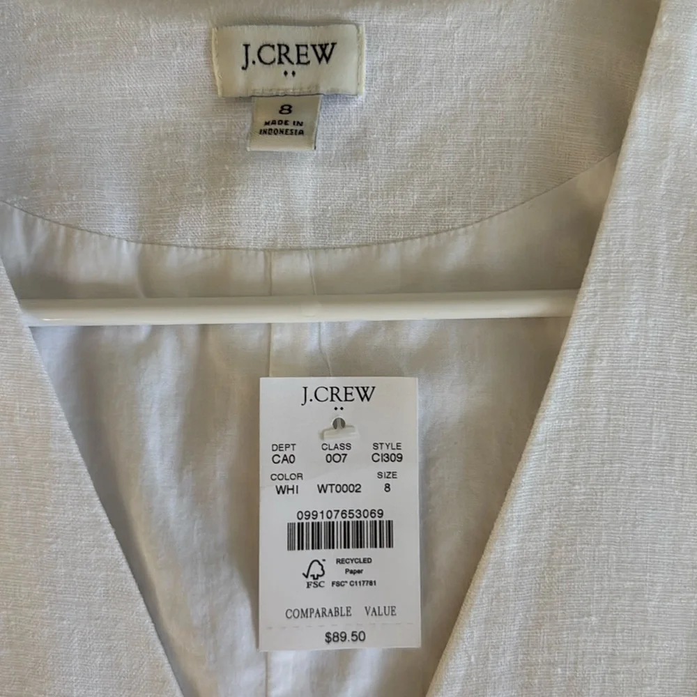 J. Crew Linen Vest - Picture 6 of 8